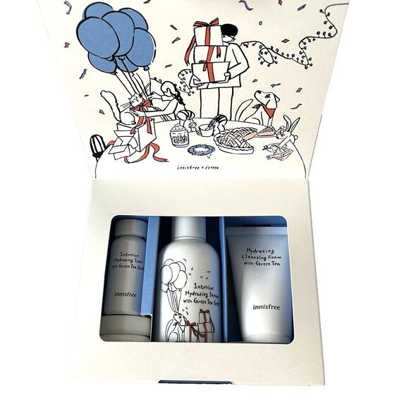 innisfree x etoffe Intensive Hydration Serum w/Green Tea Seed SET  New in Box - Picture 4 of 6